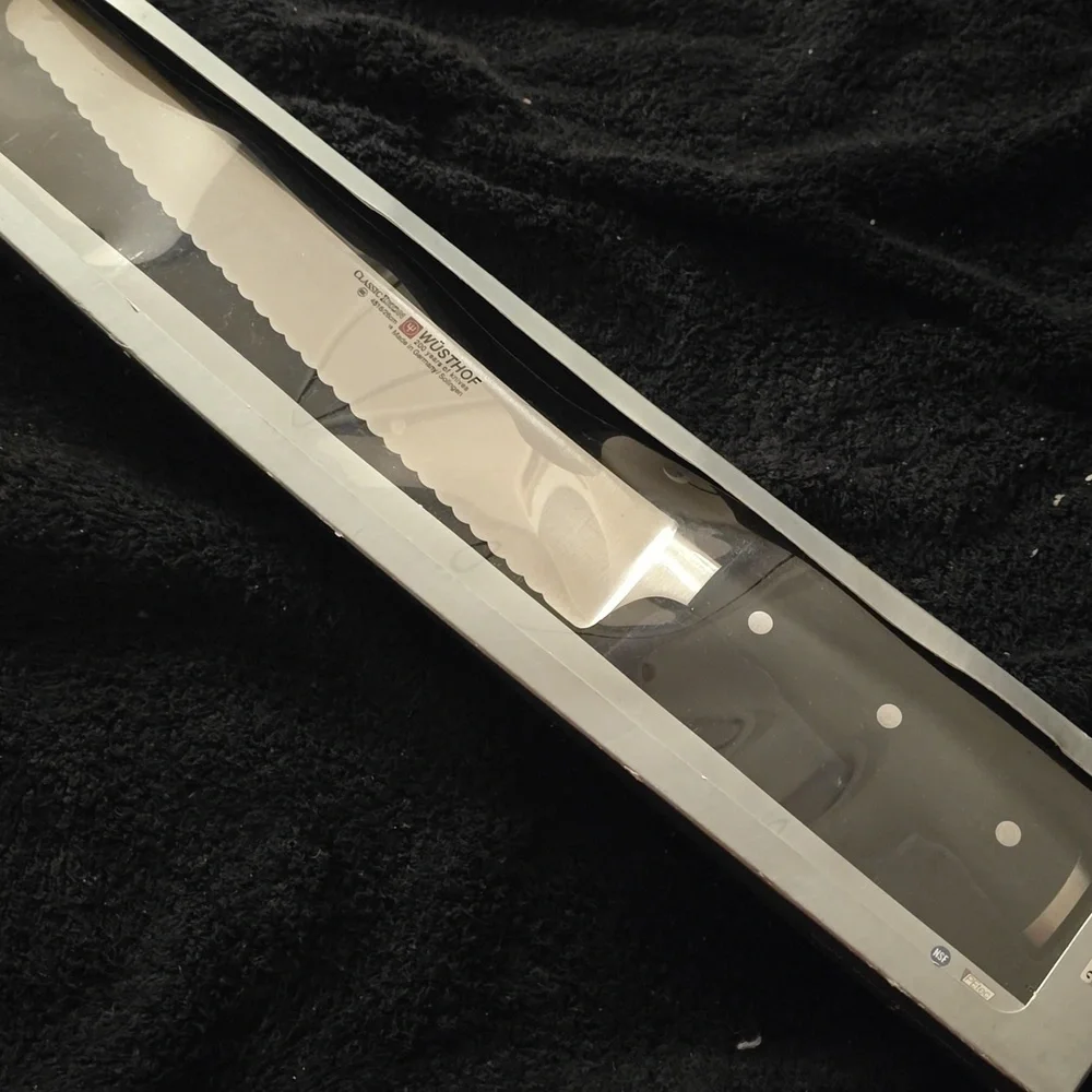 ❤️BUY 2 GET 1 FREE Wusthof Classic IKON Super Slicer - Black Handle,4516/26cm